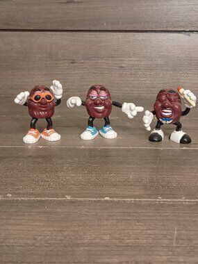 Vintage California Raisins 1987 Set of 3 Figures